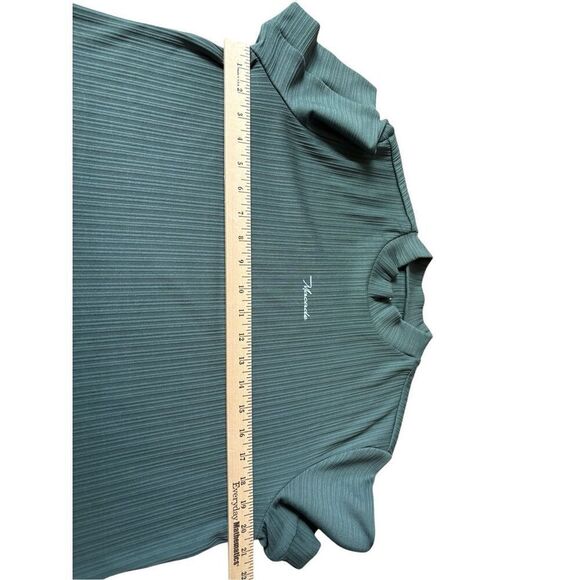 Makade Golf T-shirt size XL Green Mock Neck - Picture 4 of 10